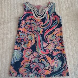 Colorful Floral Sleeveless Dress Lilly Pulitzer toddler girl size small (4/5)